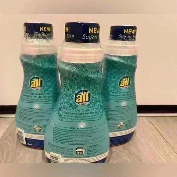 NWT SET OF 3 All Fresh Scent Sulfate Free Liquid Laundry Detergent - Picture 2 of 2